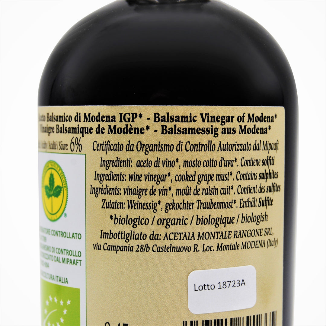 Aceto Balsamico di Modena IGP Biologico 1 FOGLIA - 250ml Modena Food Boutique