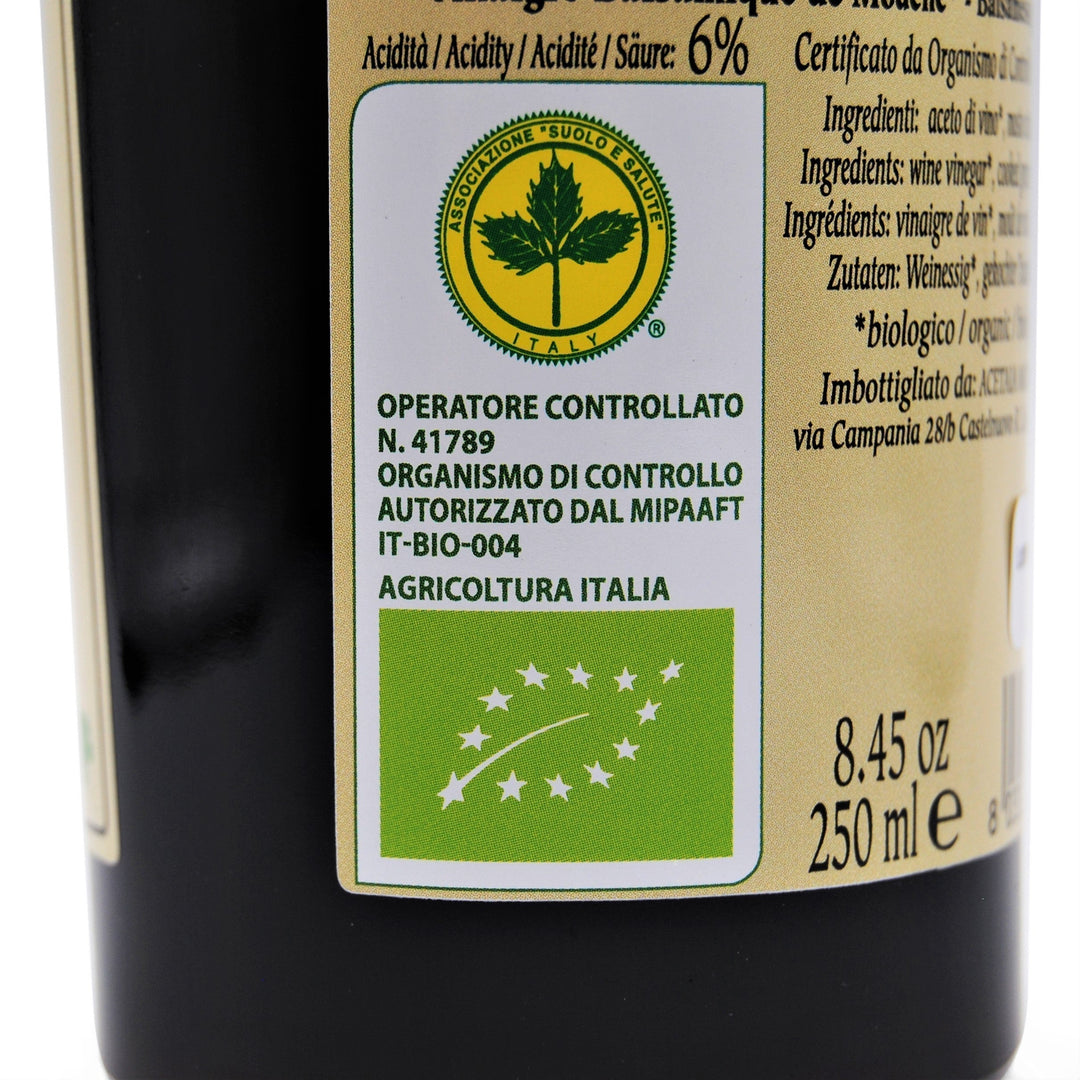 Aceto Balsamico di Modena IGP Biologico 1 FOGLIA - 250ml Modena Food Boutique