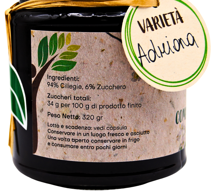 Composta di Ciliegia Adriana di Vignola - 320 gr. Modena Food Boutique