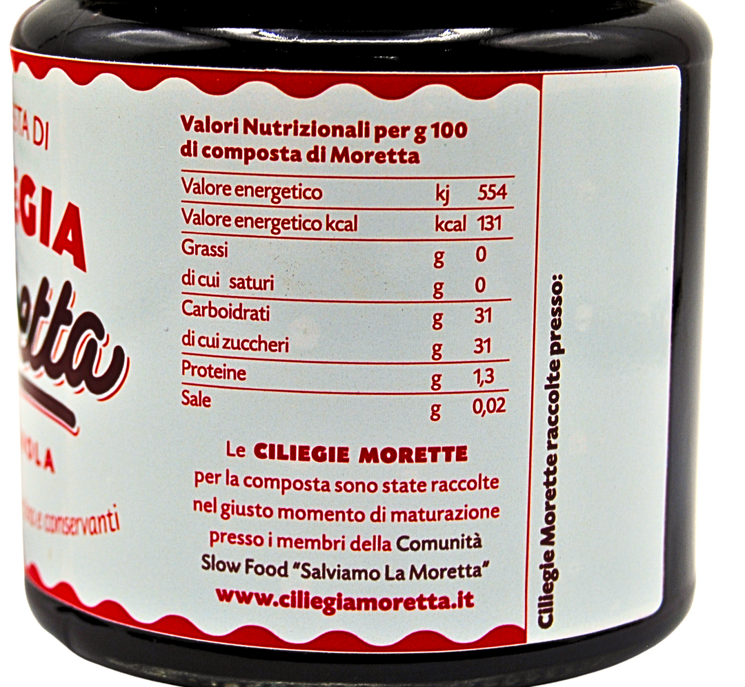 Composta di Ciliegia Moretta di Vignola - 320 gr. - Presidio Slow Food Modena Food Boutique