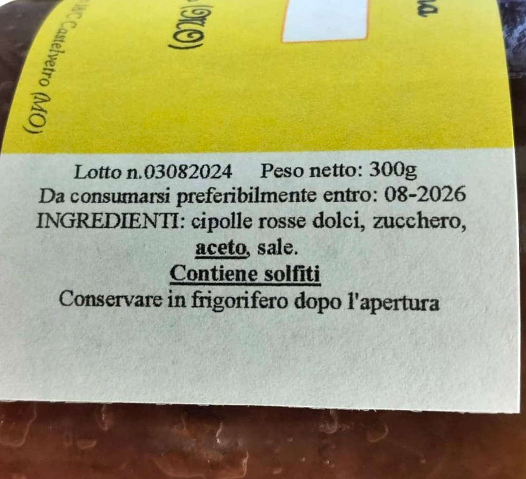 Salsa di Cipolla Rossa Dolce