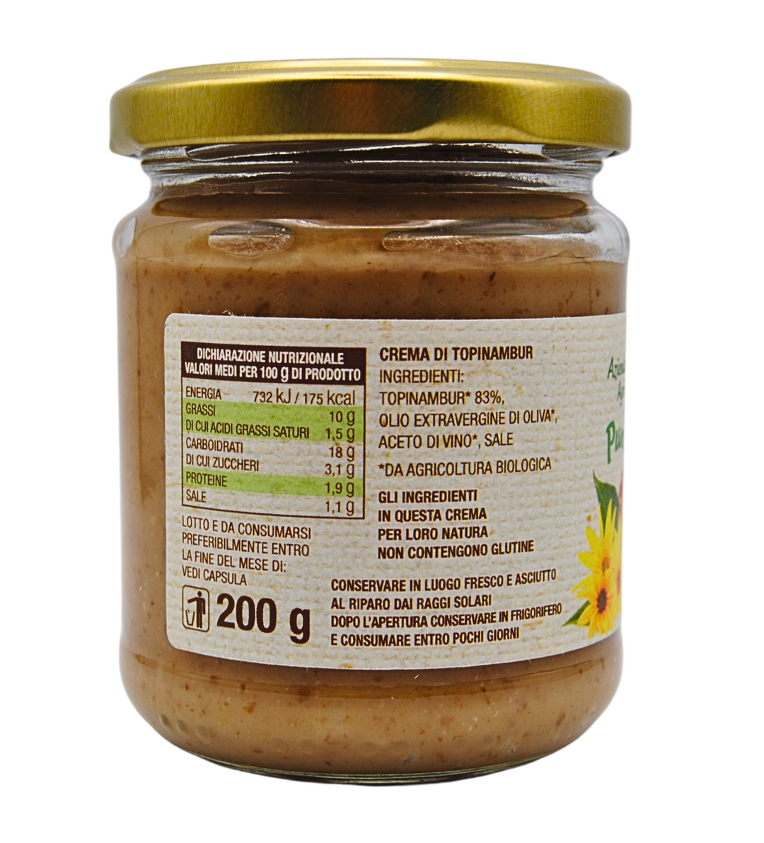 Crema Biologica di Topinambur - 200 gr. Modena Food Boutique