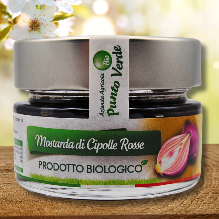 Mostarda Biologica di Cipolle Rosse - Prodotto Gourmet Modena Food Boutique