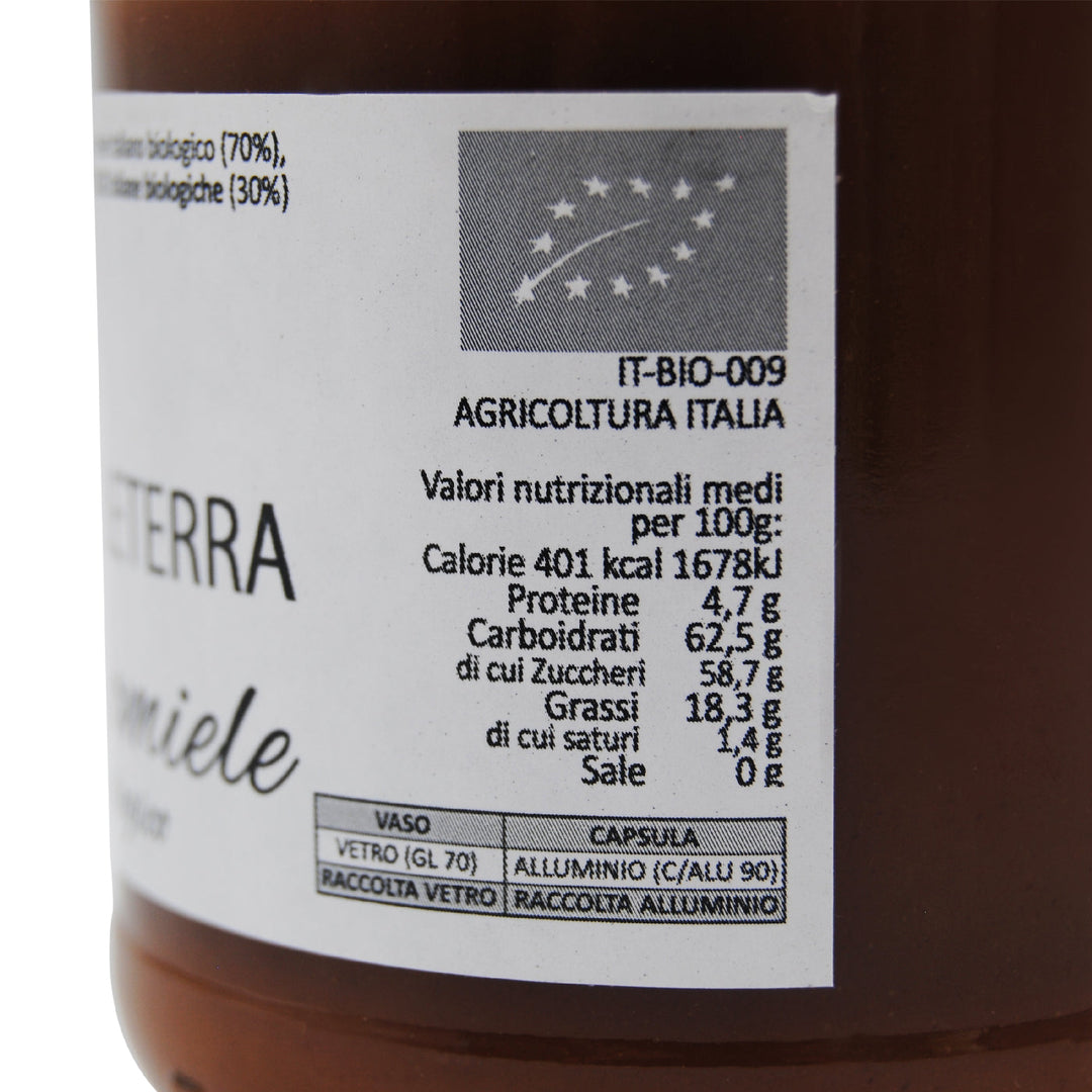 Nocciomiele Biologico: crema di Miele Biologico e Nocciole del Piemonte IGP BIO - 250gr Modena Food Boutique