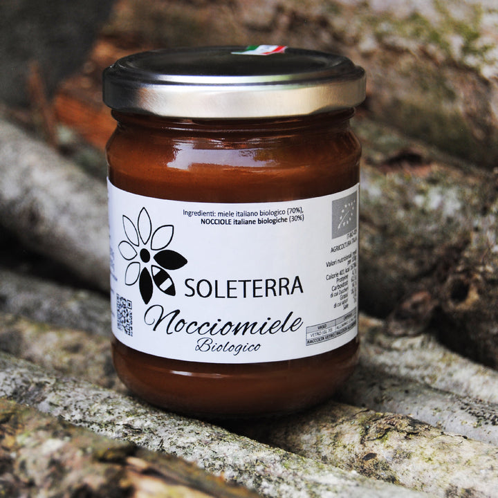 Nocciomiele Biologico: crema di Miele Biologico e Nocciole del Piemonte IGP BIO - 250gr Modena Food Boutique