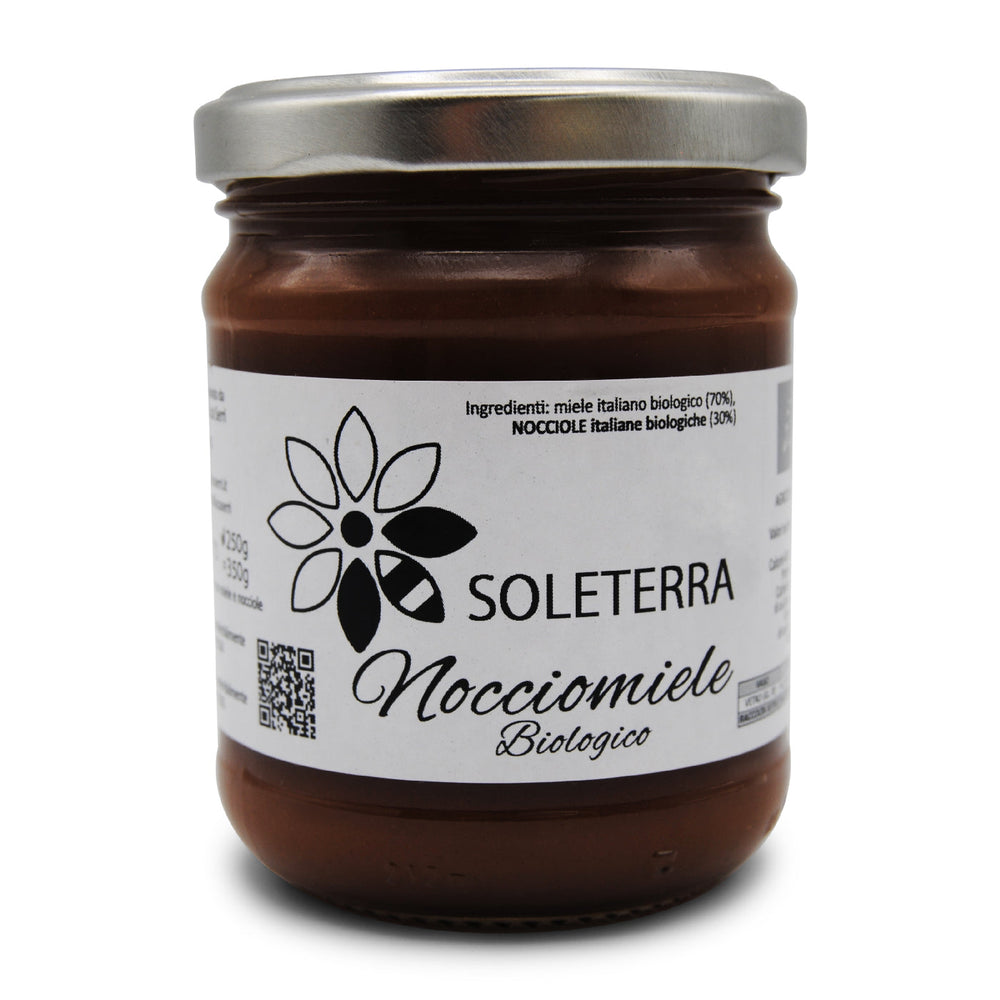 Nocciomiele Biologico: crema di Miele Biologico e Nocciole del Piemonte IGP BIO - 250gr Modena Food Boutique