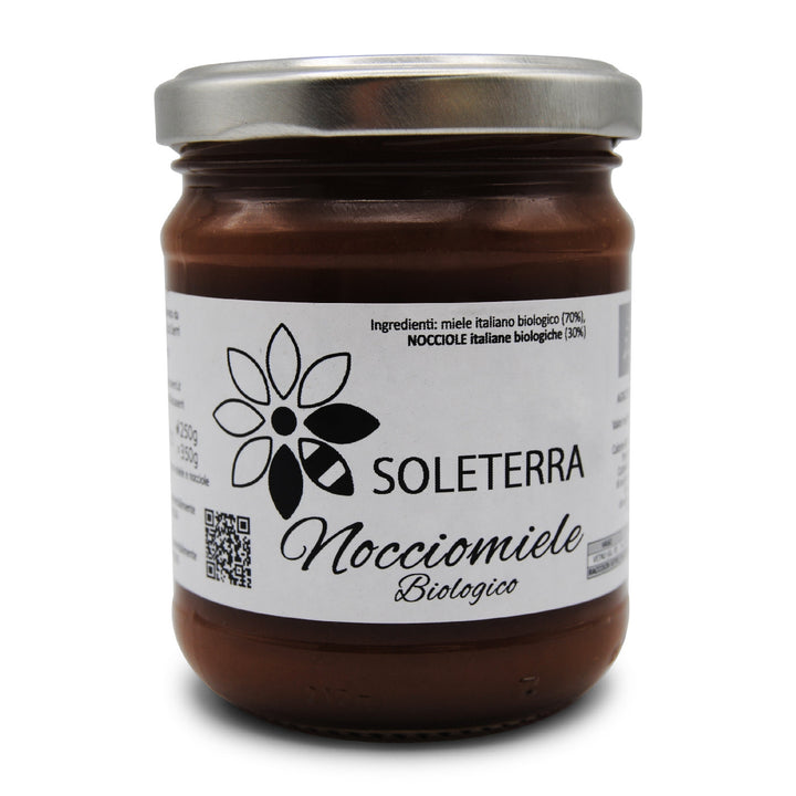 Nocciomiele Biologico: crema di Miele Biologico e Nocciole del Piemonte IGP BIO - 250gr Modena Food Boutique