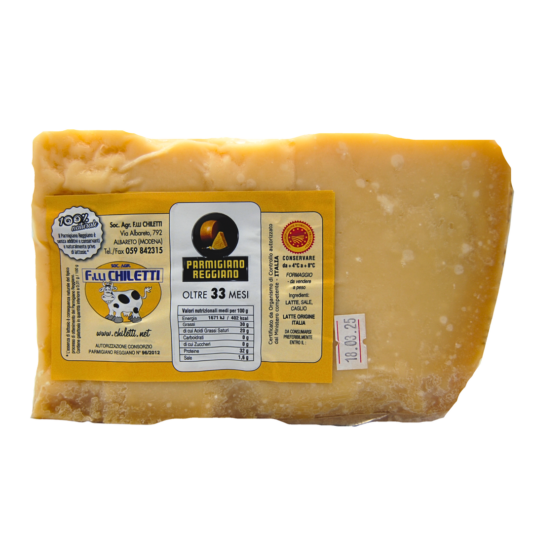 Parmigiano Reggiano DOP stagionato almeno 33 mesi