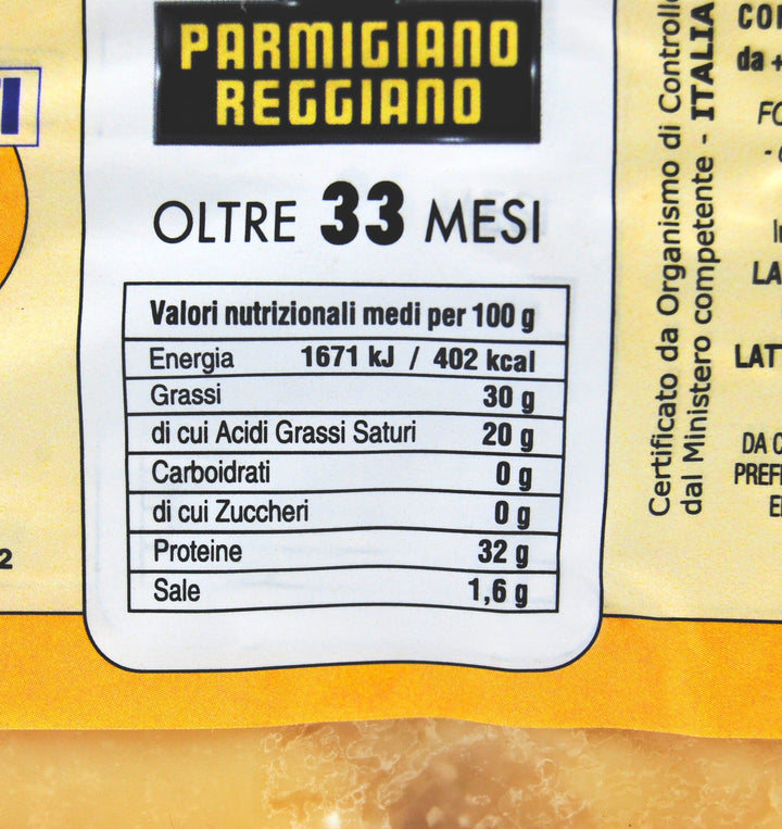 Parmigiano Reggiano DOP stagionato almeno 33 mesi